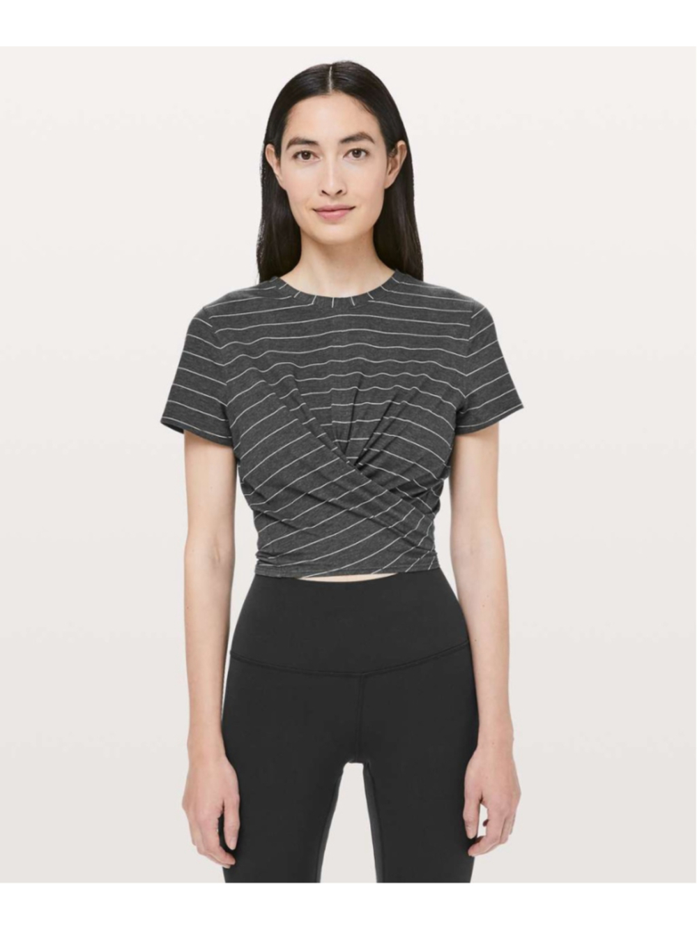 Lululemon Time To Restore Tie Front Crop Top Sz 8